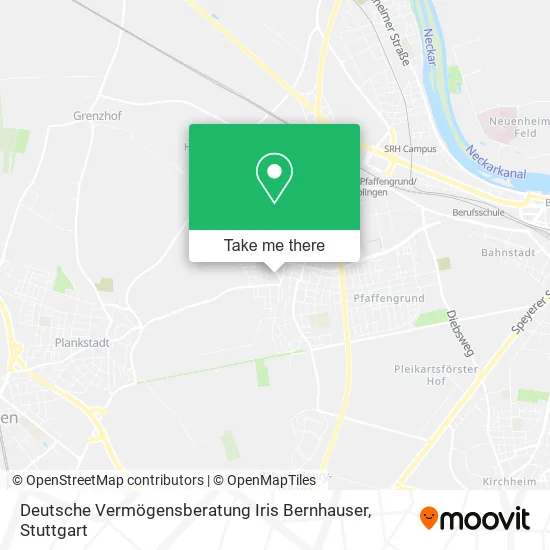 Карта Deutsche Vermögensberatung Iris Bernhauser