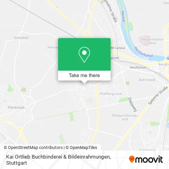 Карта Kai Ortlieb Buchbinderei & Bildeinrahmungen