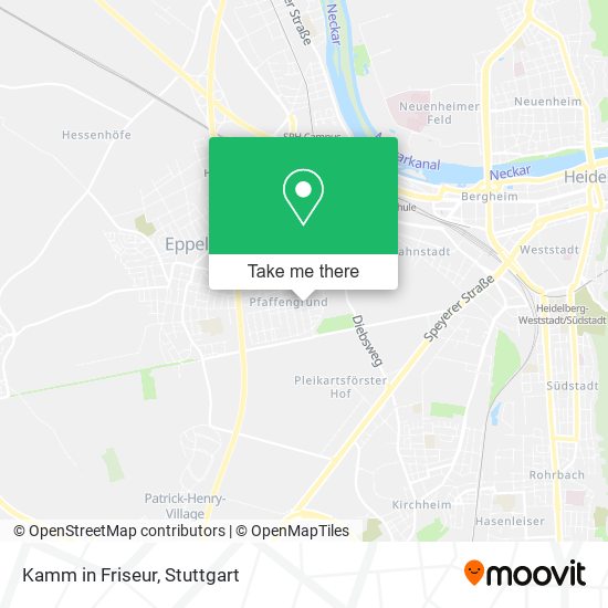 Kamm in Friseur map