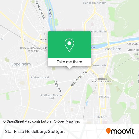 Star Pizza Heidelberg map