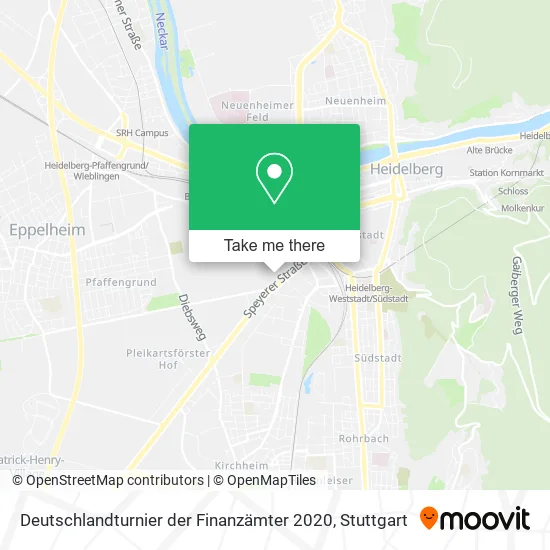 Карта Deutschlandturnier der Finanzämter 2020