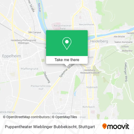 Карта Puppentheater Wieblinger Bubbekischt