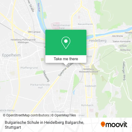 Карта Bulgarische Schule in Heidelberg Balgarche