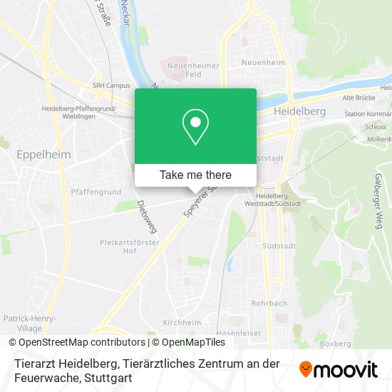 Tierarzt Heidelberg, Tierärztliches Zentrum an der Feuerwache map