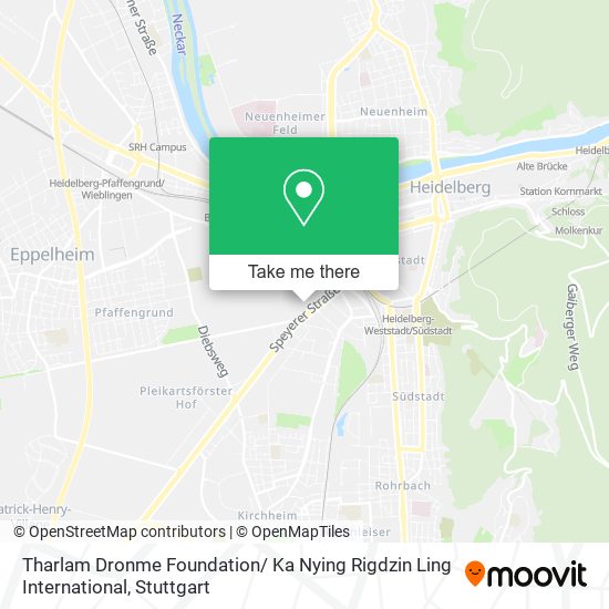 Tharlam Dronme Foundation/ Ka Nying Rigdzin Ling International map