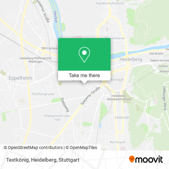 Карта Textkönig, Heidelberg