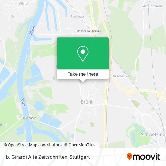 Карта b. Girardi Alte Zeitschriften