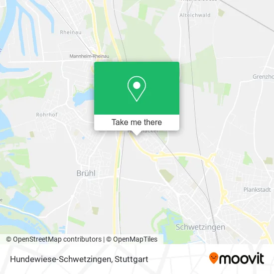 Карта Hundewiese-Schwetzingen