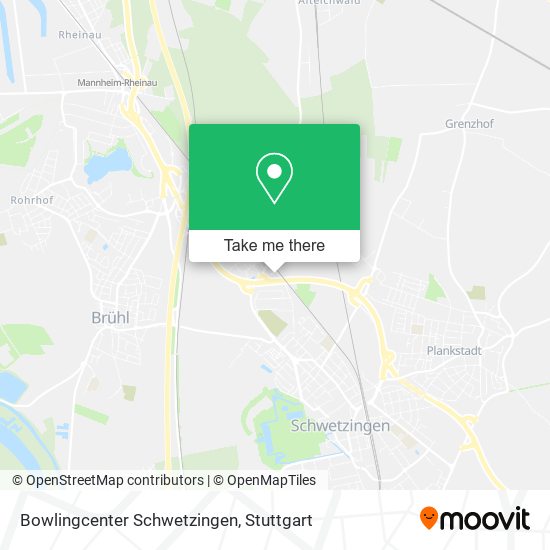 Bowlingcenter Schwetzingen map