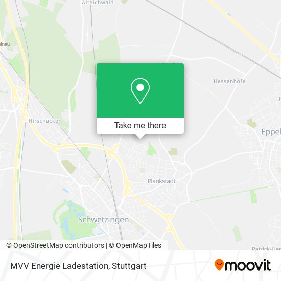 MVV Energie Ladestation map