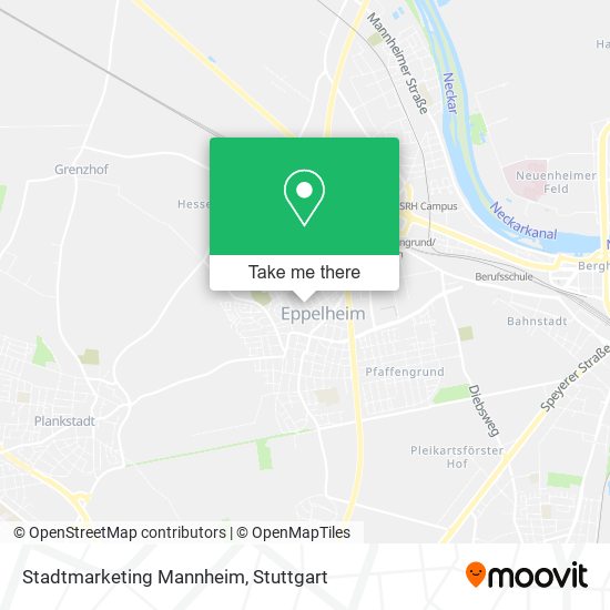 Stadtmarketing Mannheim map