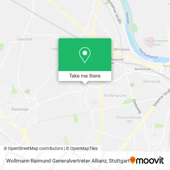 Карта Wollmann Raimund Generalvertreter Allianz