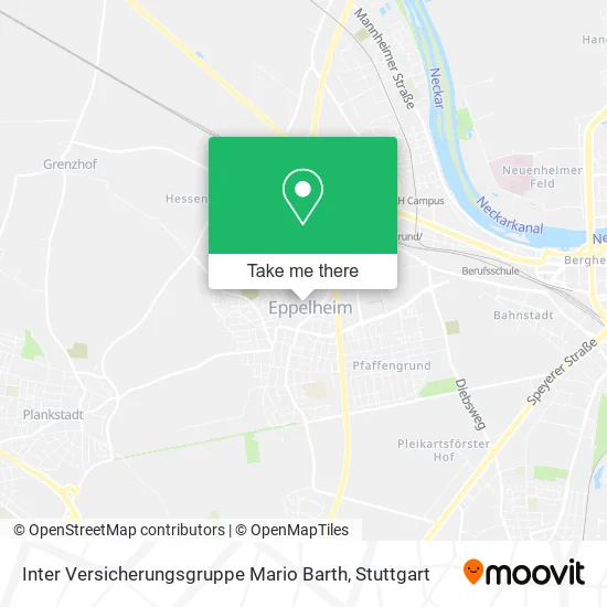 Карта Inter Versicherungsgruppe Mario Barth