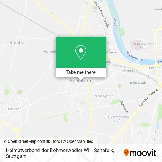 Карта Heimatverband der Böhmerwädler Willi Schefcik