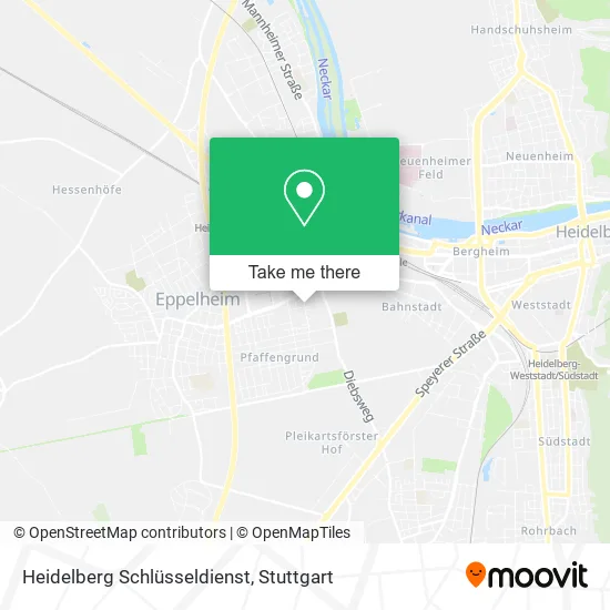 Карта Heidelberg Schlüsseldienst