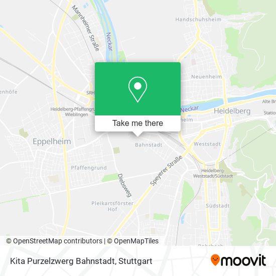 Карта Kita Purzelzwerg Bahnstadt