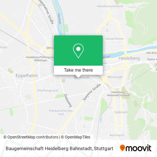 Baugemeinschaft Heidelberg Bahnstadt map