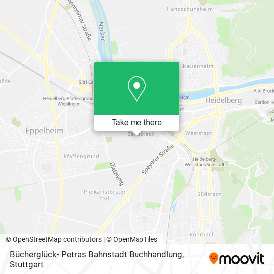 Карта Bücherglück- Petras Bahnstadt Buchhandlung