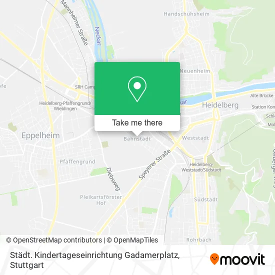 Карта Städt. Kindertageseinrichtung Gadamerplatz