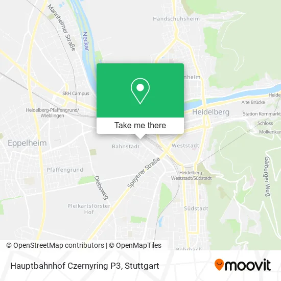 Карта Hauptbahnhof Czernyring P3