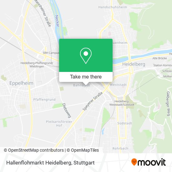 Hallenflohmarkt Heidelberg map