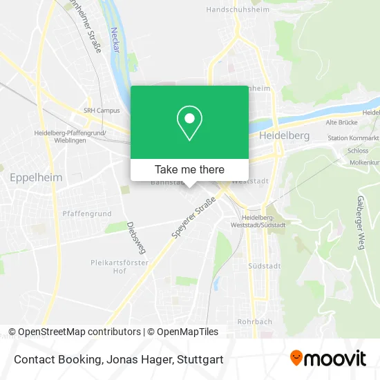 Карта Contact Booking, Jonas Hager