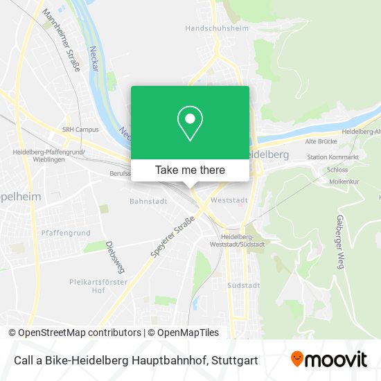 Call a Bike-Heidelberg Hauptbahnhof map