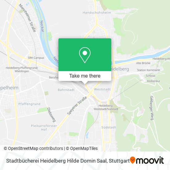 Stadtbücherei Heidelberg Hilde Domin Saal map