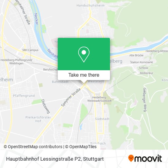 Hauptbahnhof Lessingstraße P2 map