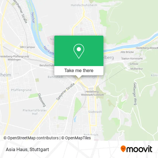 Карта Asia Haus