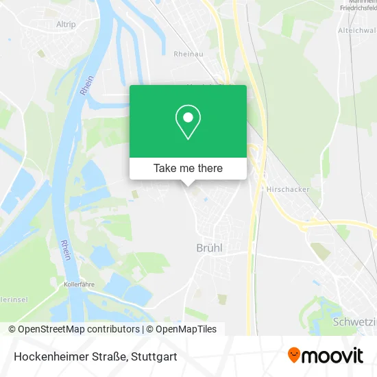 Карта Hockenheimer Straße