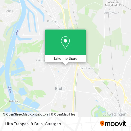 Карта Lifta Treppenlift Brühl