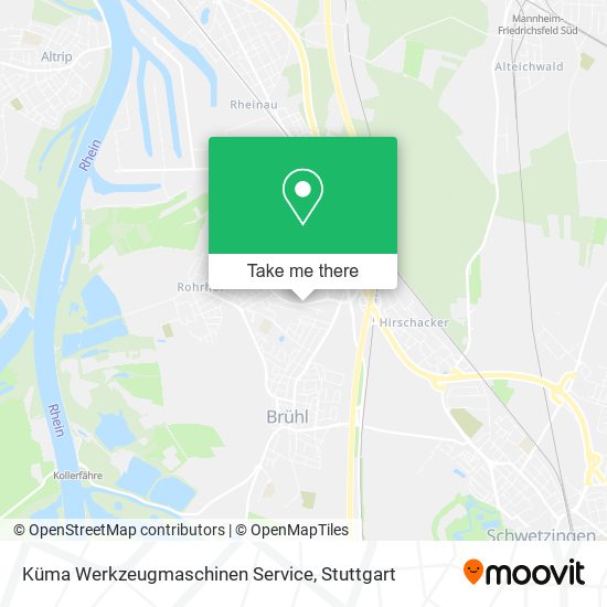 Küma Werkzeugmaschinen Service map