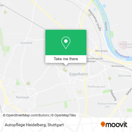 Карта Autopflege Heidelberg
