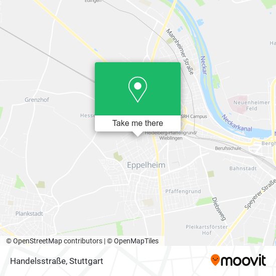 Карта Handelsstraße