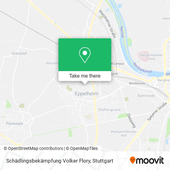Schädlingsbekämpfung Volker Flory map
