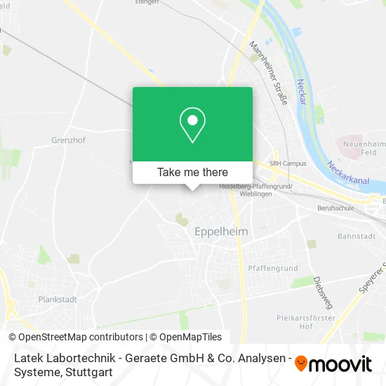 Карта Latek Labortechnik - Geraete GmbH & Co. Analysen - Systeme