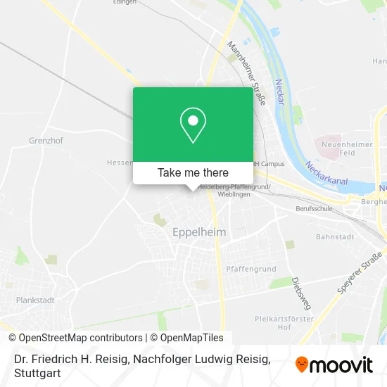 Карта Dr. Friedrich H. Reisig, Nachfolger Ludwig Reisig