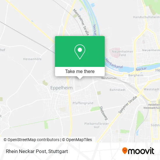 Карта Rhein Neckar Post