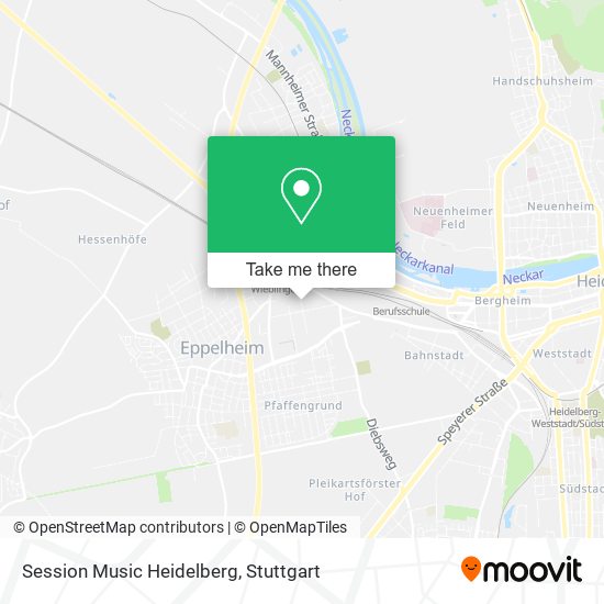 Session Music Heidelberg map