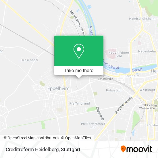 Creditreform Heidelberg map