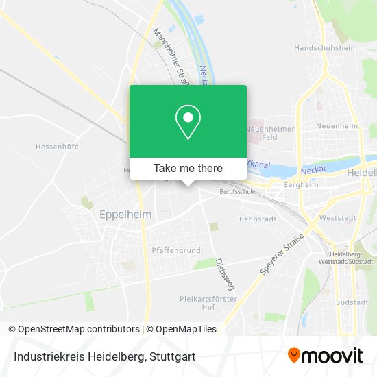 Industriekreis Heidelberg map