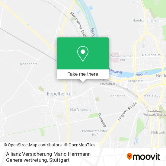 Карта Allianz Versicherung Mario Herrmann Generalvertretung