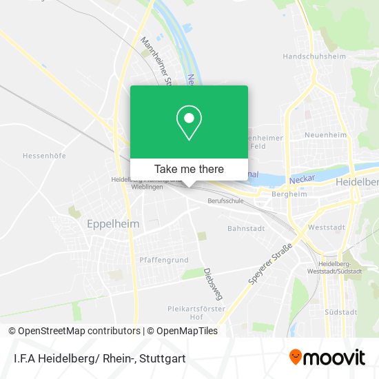 Карта I.F.A Heidelberg/ Rhein-