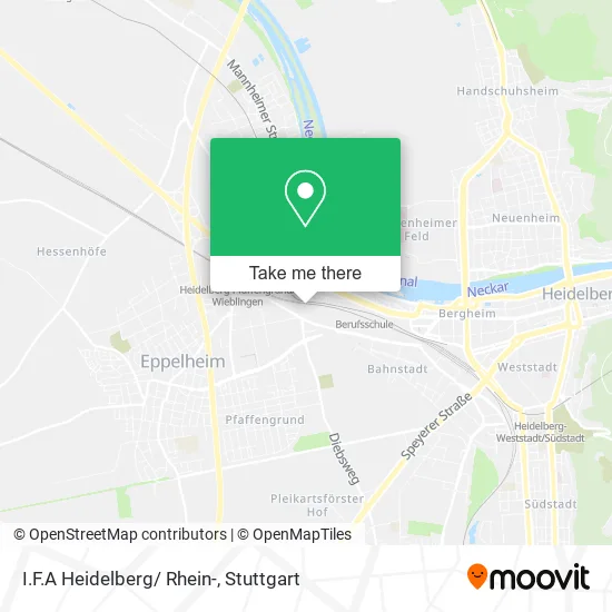 Карта I.F.A Heidelberg/ Rhein-