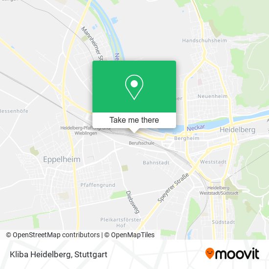 Kliba Heidelberg map