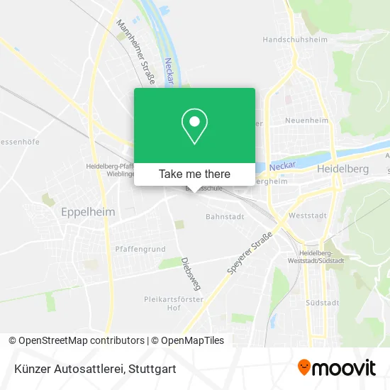 Карта Künzer Autosattlerei