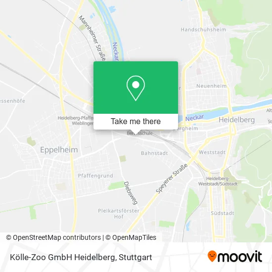 Карта Kölle-Zoo GmbH Heidelberg