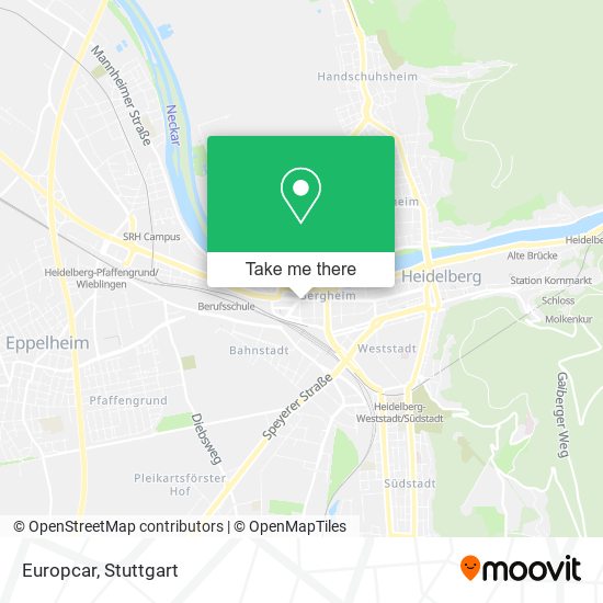 Europcar map