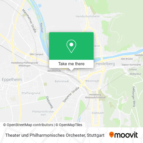 Карта Theater und Philharmonisches Orchester